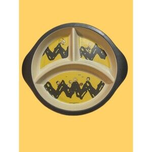 Kids Dinner Plate 2021 Peanuts Charlie Brown And Gang Child's Sectioned Gift